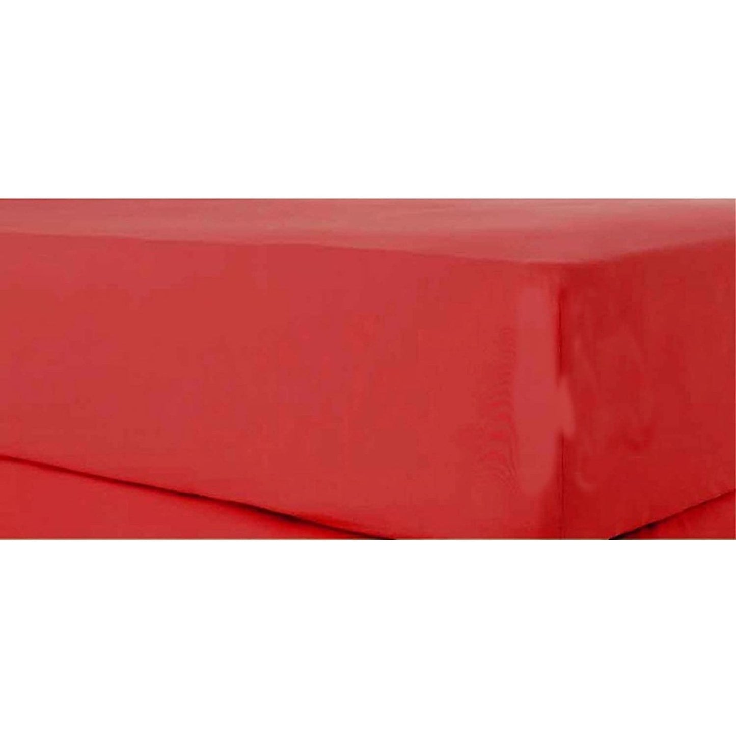 OLIVIA ROCCO Fitted Sheet SINGLE / RED Percale Fitted Sheet Wholesale Manchester UK