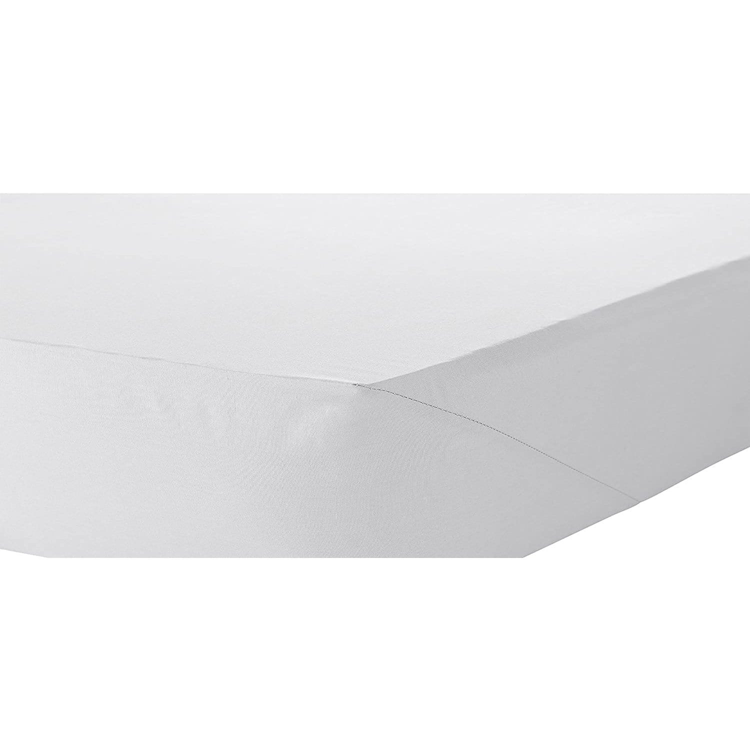OLIVIA ROCCO Fitted Sheet SINGLE / WHITE Percale Fitted Sheet Wholesale Manchester UK