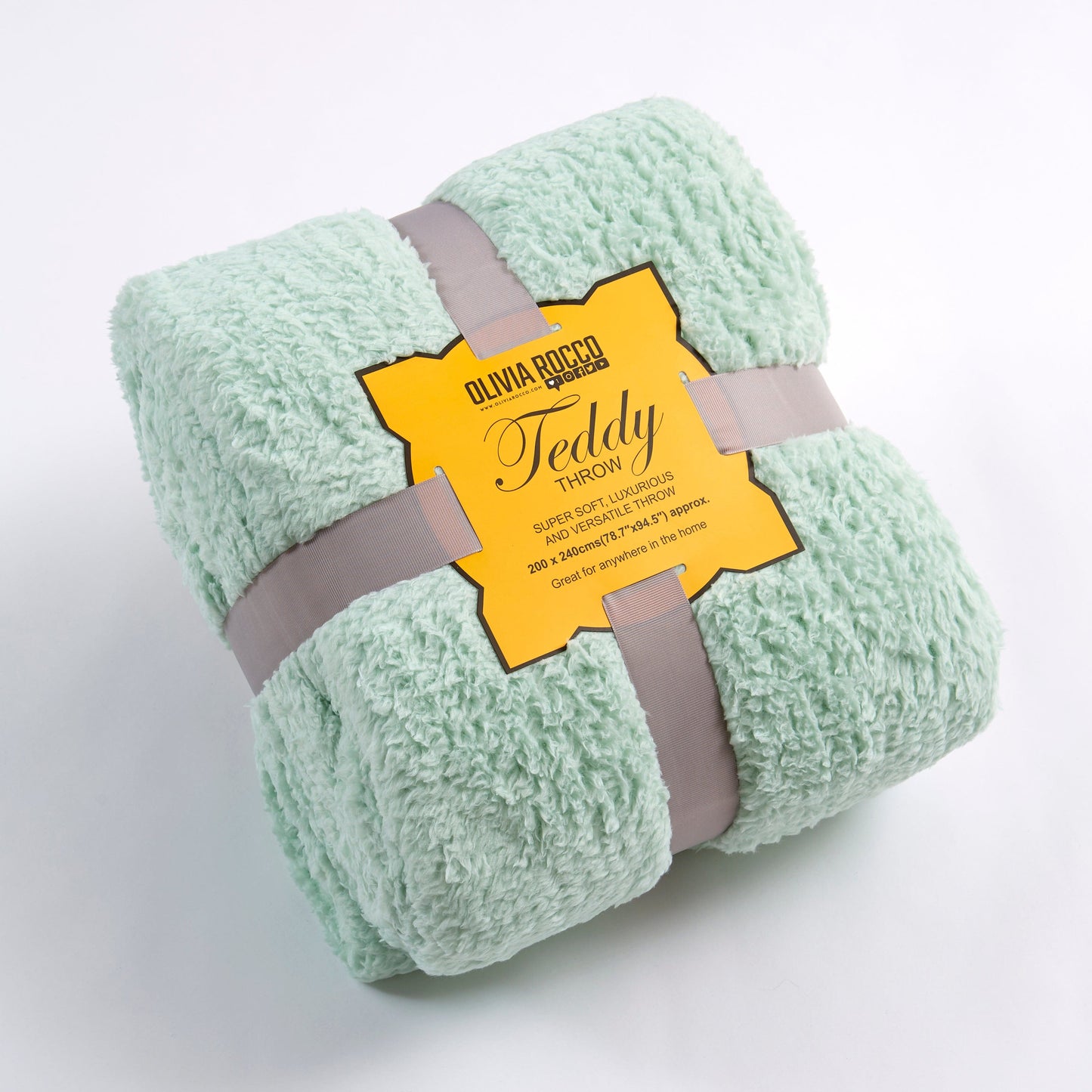 OLIVIA ROCCO Throw 130 x 180 cm / DUCKEGG Fluffy Huggable Teddy Throw, Cosy & Snug Blanket Wholesale Manchester UK