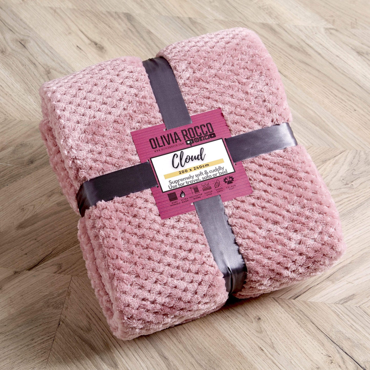 OLIVIA ROCCO Throw Cloud Honeycomb Throw Wholesale Manchester UK