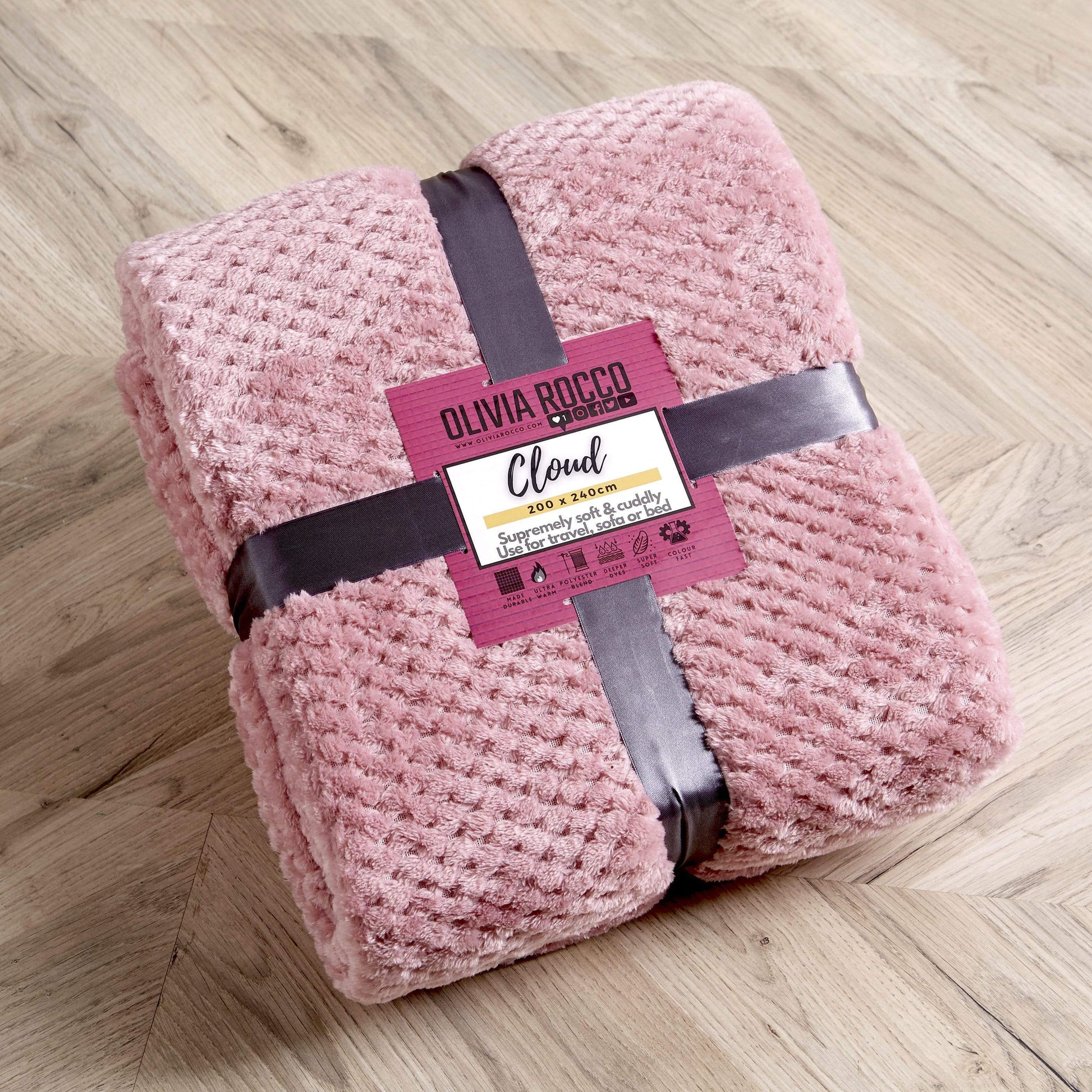 OLIVIA ROCCO Throw Cloud Honeycomb Throw Wholesale Manchester UK