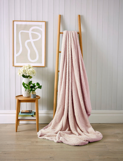 OLIVIA ROCCO Throw Fluffy Huggable Teddy Throw, Cosy & Snug Blanket Wholesale Manchester UK