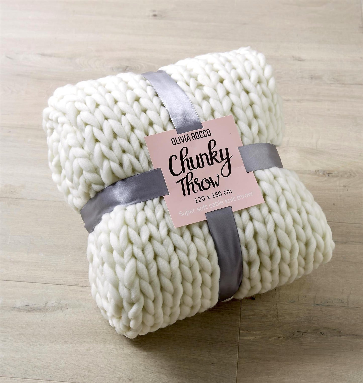 OLIVIA ROCCO Throw Handmade Chunky Cable Knit Throw Wholesale Manchester UK