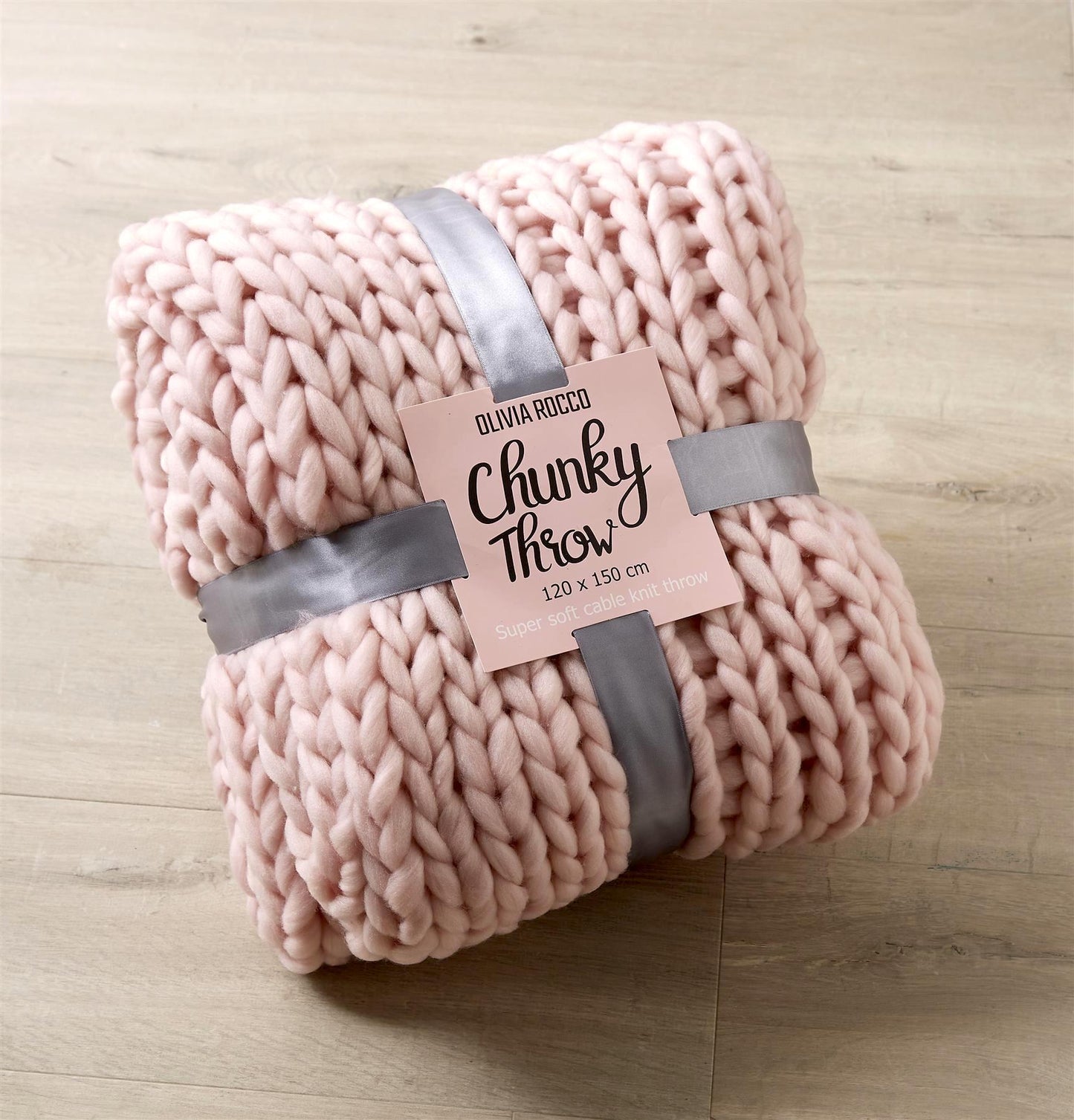 OLIVIA ROCCO Throw Handmade Chunky Cable Knit Throw Wholesale Manchester UK