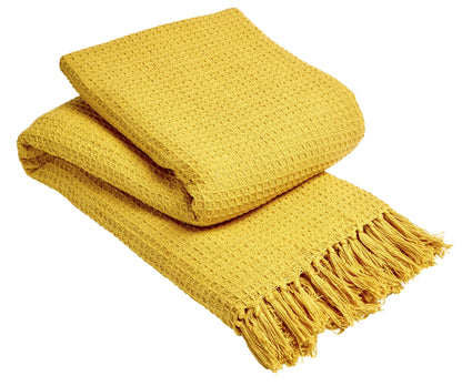 OLIVIA ROCCO Throw Lisbon Pure Cotton Honeycomb Throw Wholesale Manchester UK