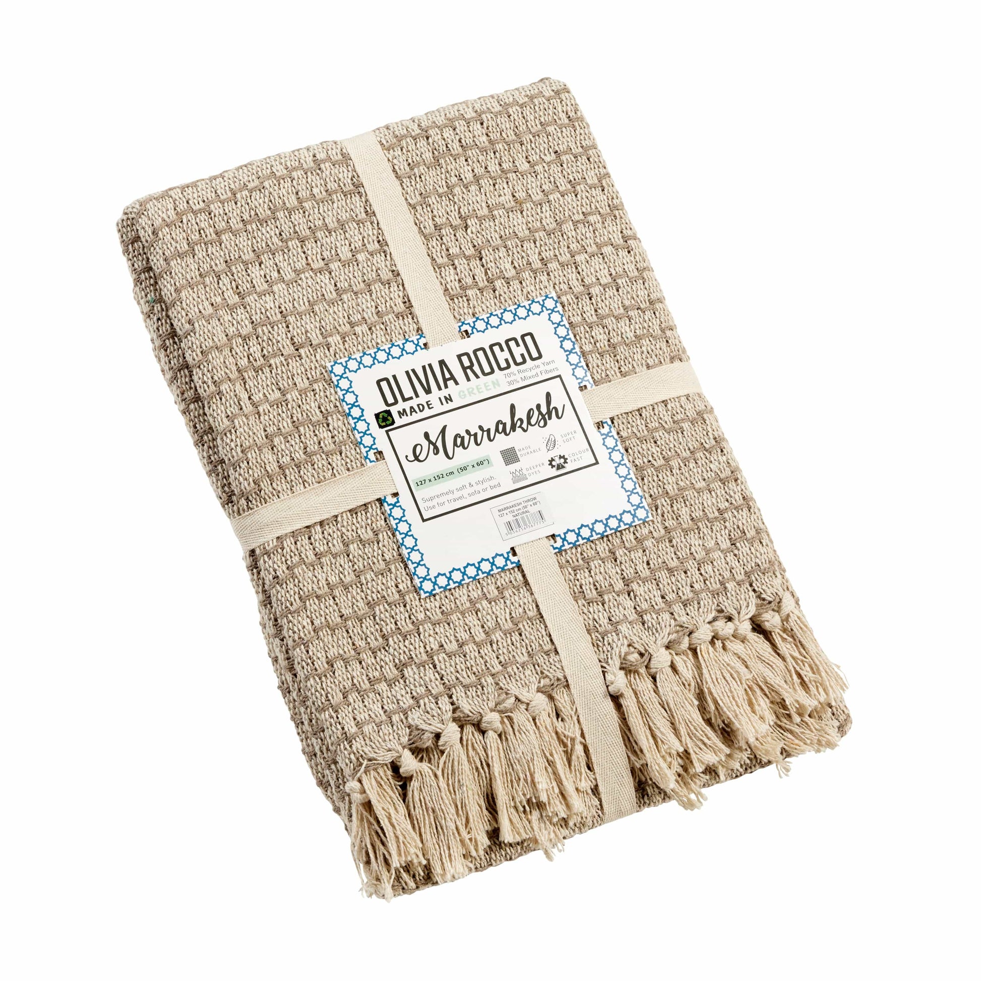 OLIVIA ROCCO Throw Marrakesh Super Soft Cotton Home Throws Wholesale Manchester UK