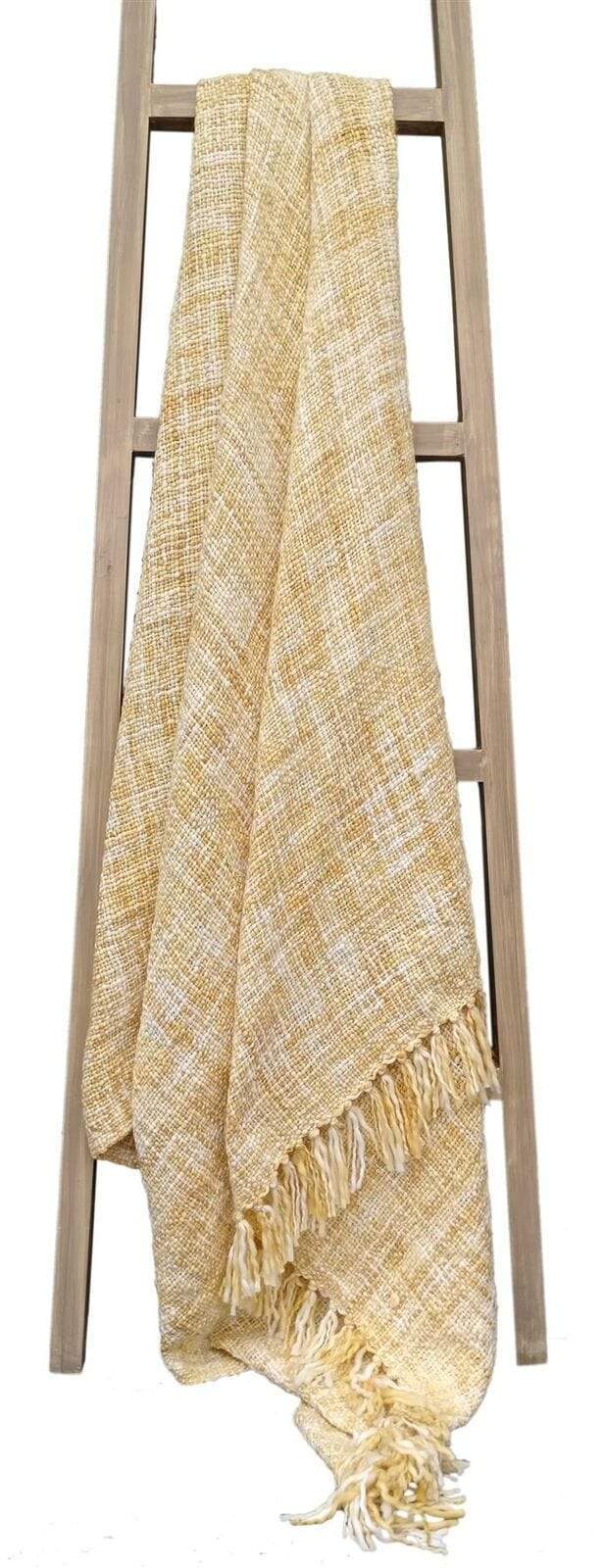 OLIVIA ROCCO Throw OCHRE French Tonal Chenille Throw Wholesale Manchester UK