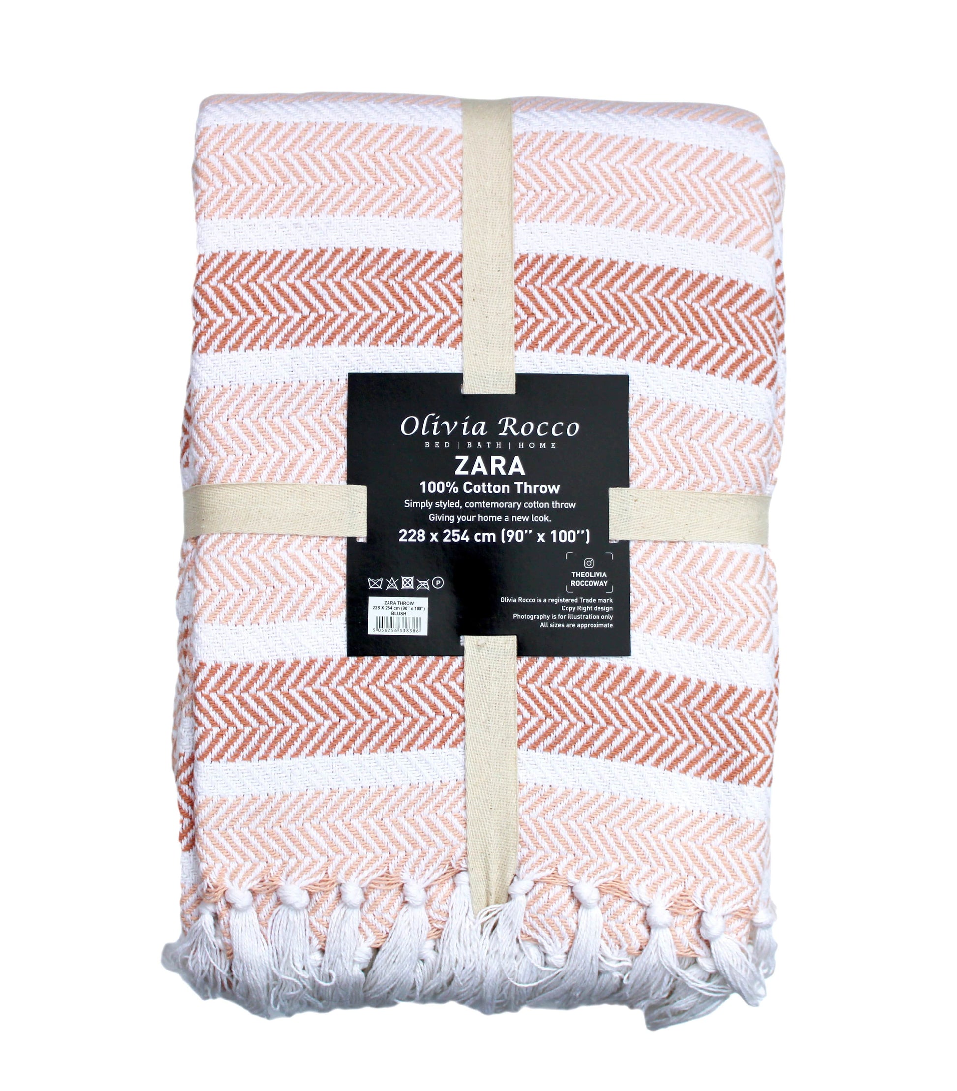 OLIVIA ROCCO Throw Zara Pure Cotton Throw Wholesale Manchester UK