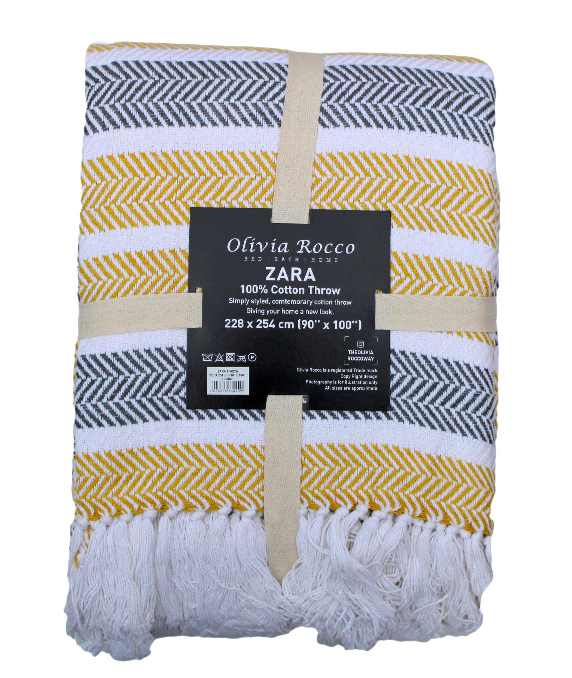 OLIVIA ROCCO Throw Zara Pure Cotton Throw Wholesale Manchester UK