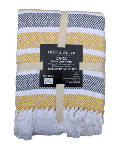 OLIVIA ROCCO Throw Zara Pure Cotton Throw Wholesale Manchester UK