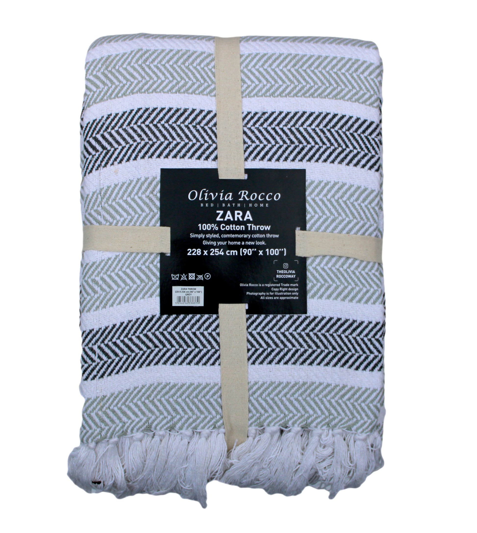 OLIVIA ROCCO Throw Zara Pure Cotton Throw Wholesale Manchester UK