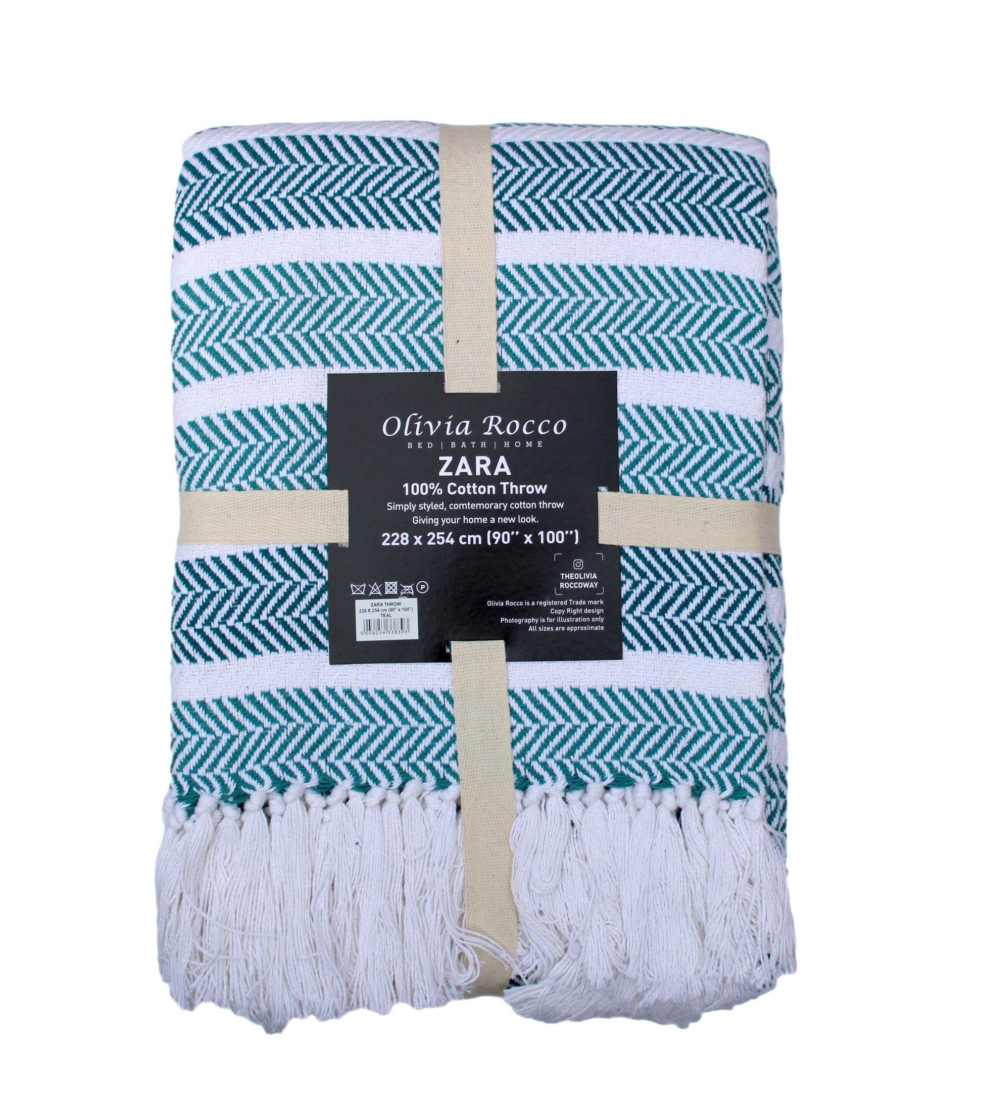 OLIVIA ROCCO Throw Zara Pure Cotton Throw Wholesale Manchester UK
