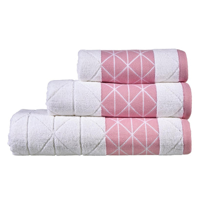 OLIVIA ROCCO Towel Inca Diamond Jacquard 600GSM Towels Wholesale Manchester UK